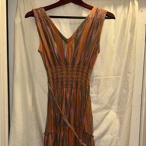 Multicolor Sleeveless Women's Dress